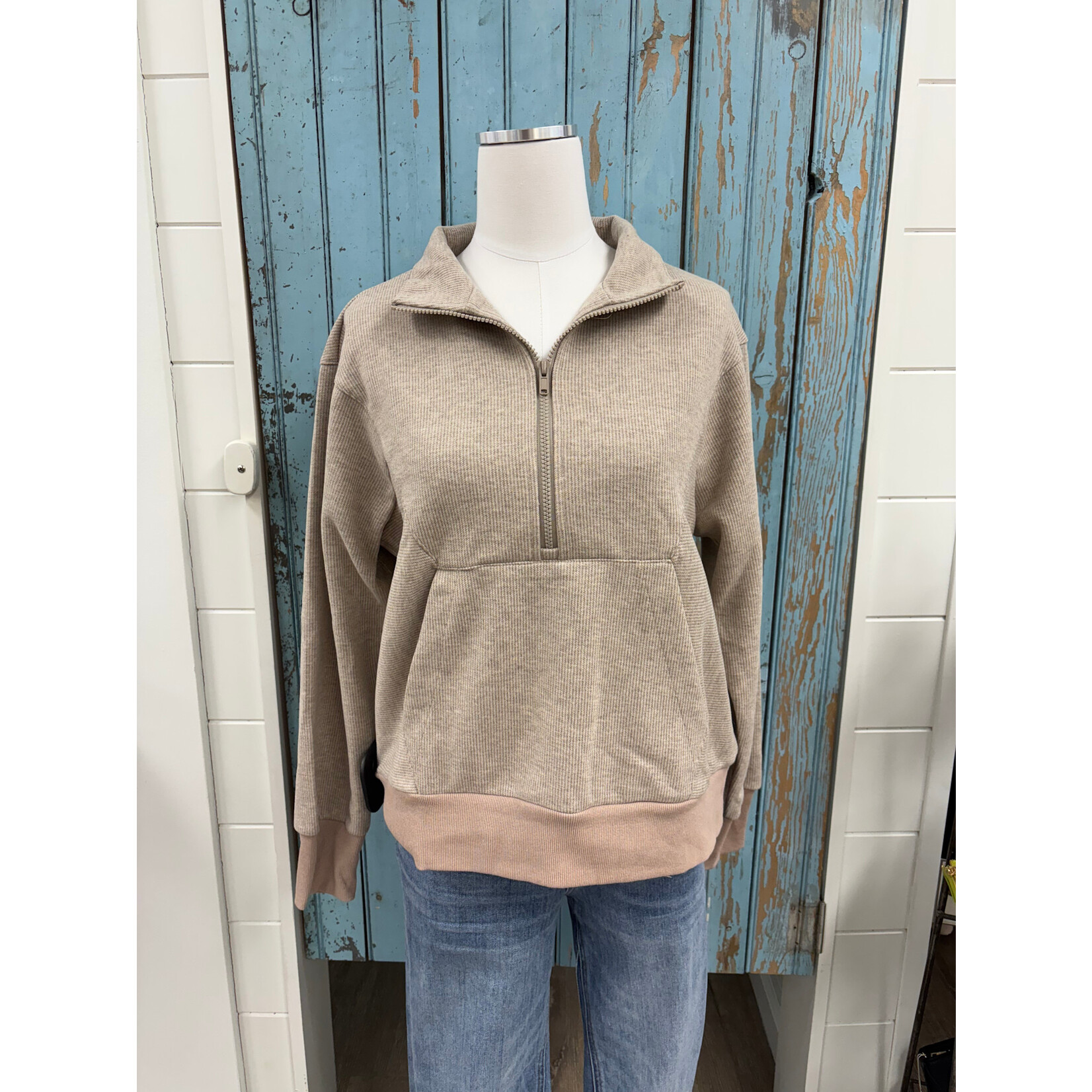 Hem & Thread HT Half Neck Zip Up Top