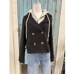 Hem & Thread Two-Fer Crop Jacket