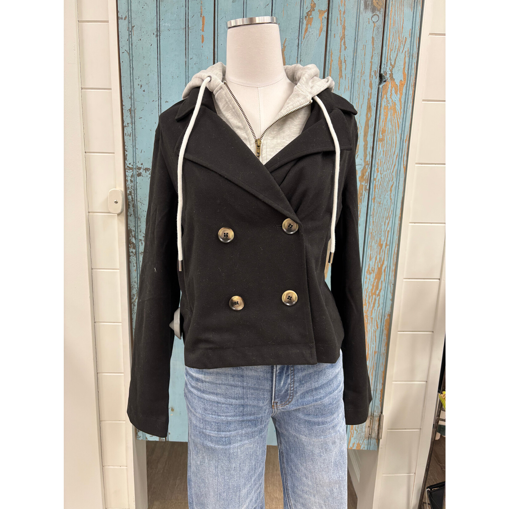 Hem & Thread HT Two-Fer Crop Jacket