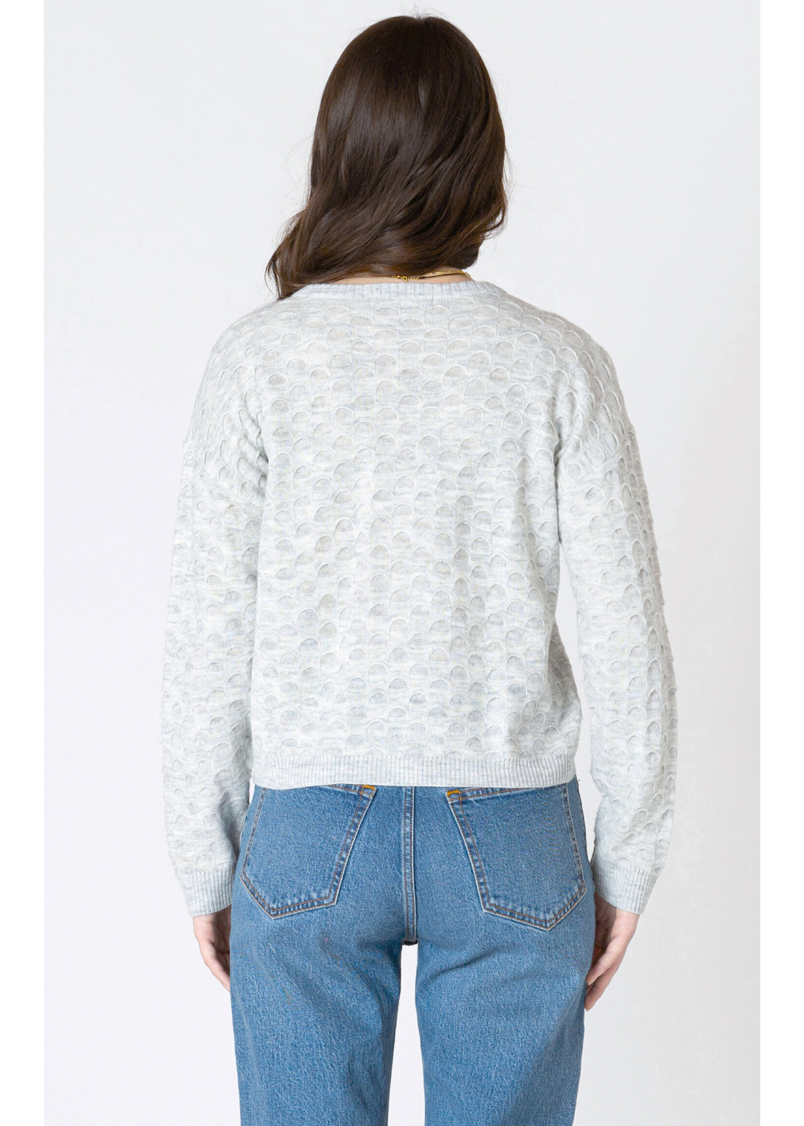 Dex Dex Grey Scallop Sweater