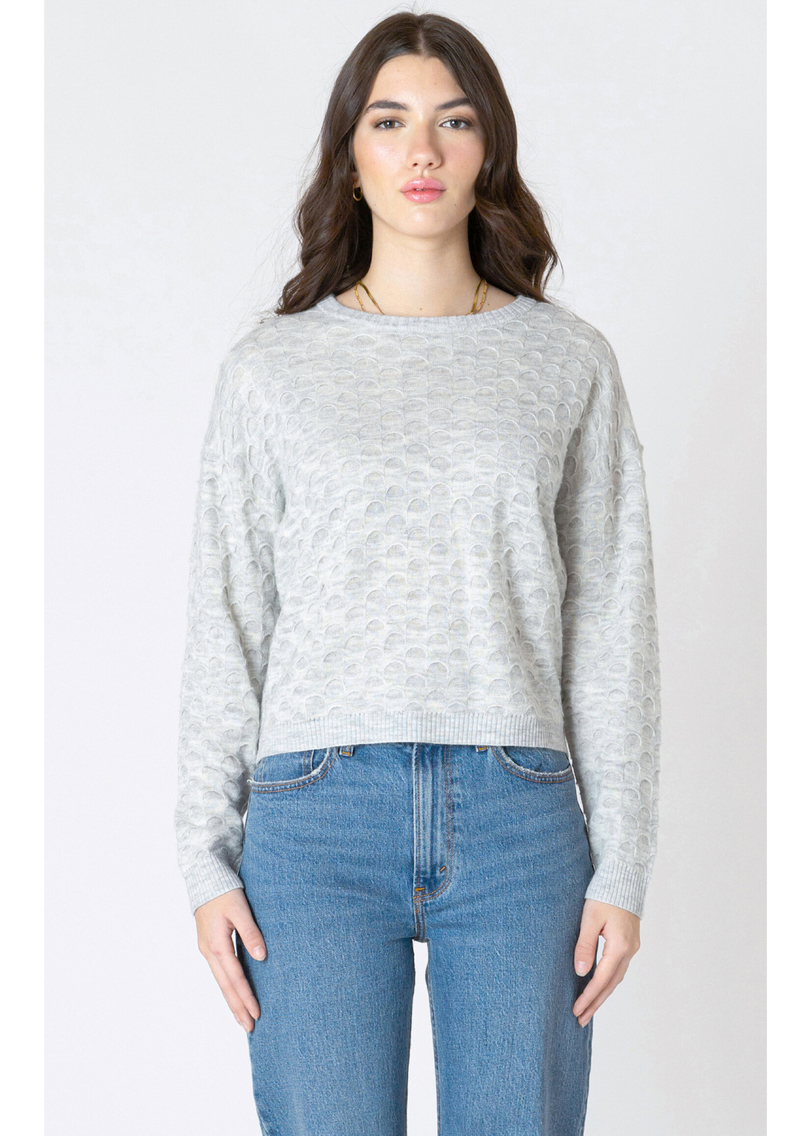 Dex Dex Grey Scallop Sweater