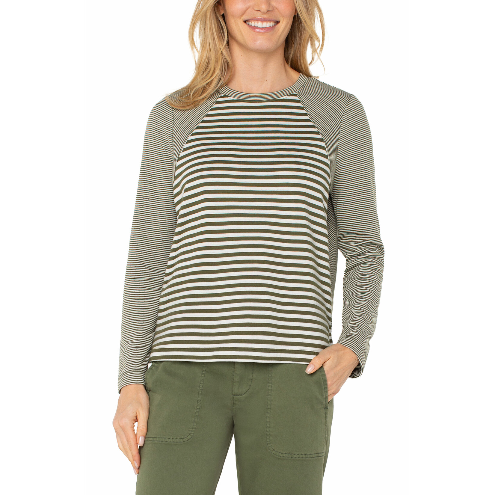 Liverpool LP L/S Crewneck Knit Top