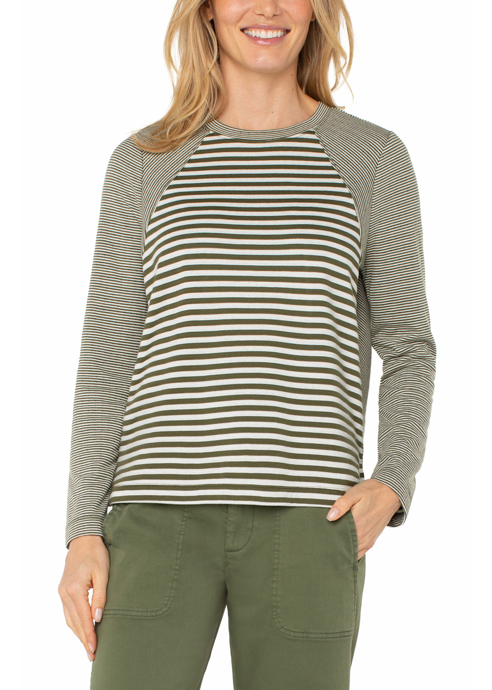 Liverpool LP L/S Crewneck Knit Top