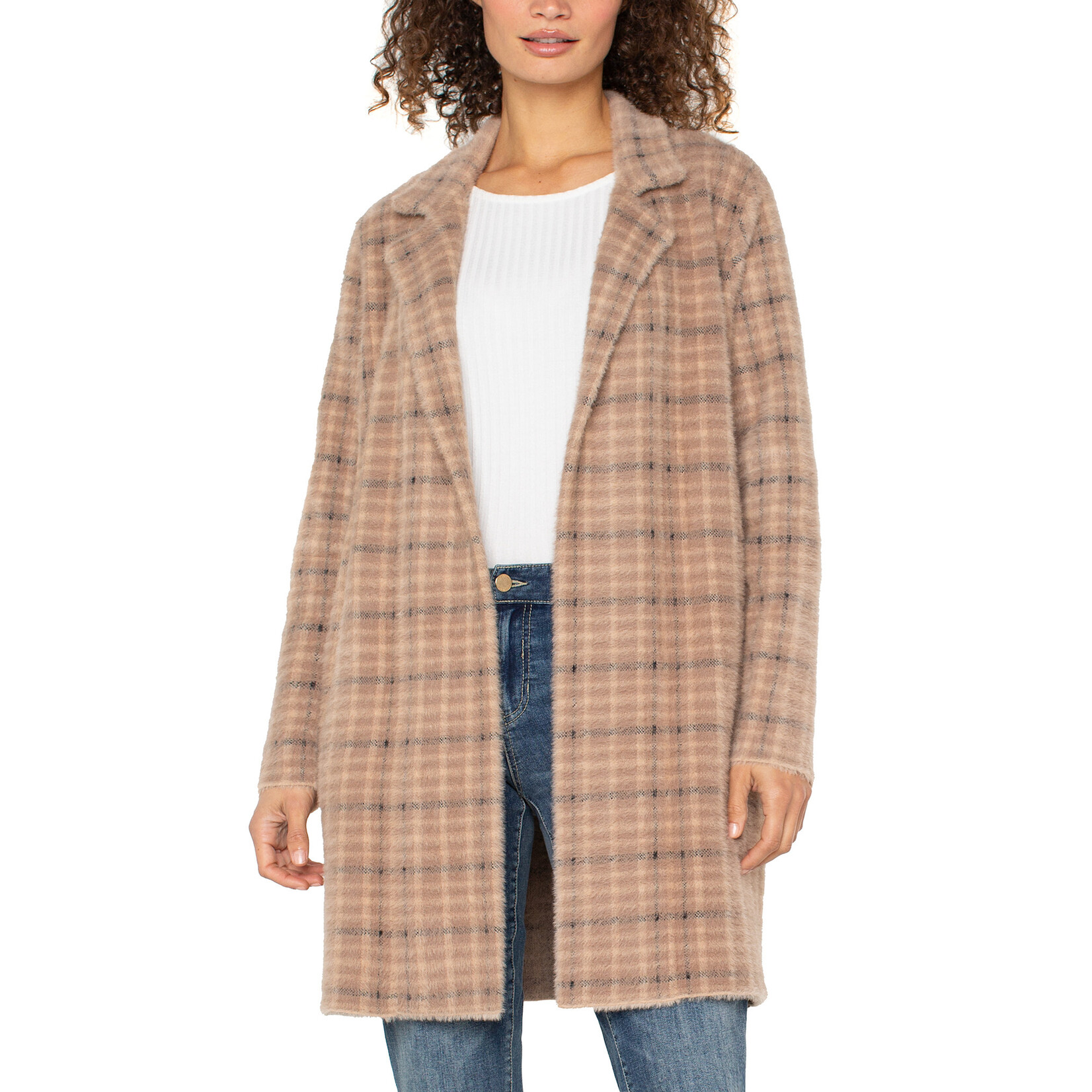 Liverpool LP L/S Open Front Sweater Coat