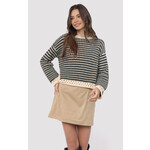 Sadie Sage Samantha Contrast Knit Sweater