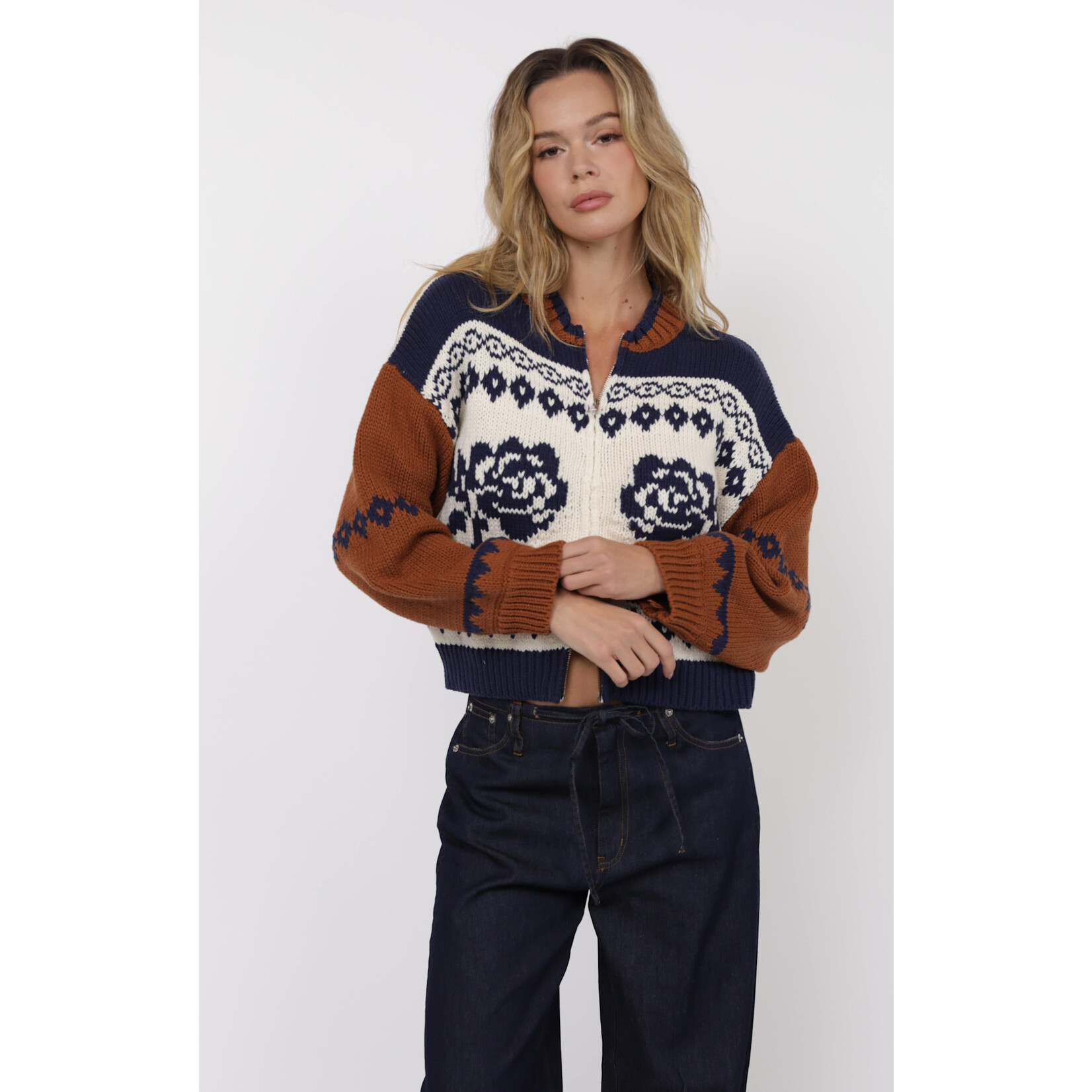 Sage The Label STL Sweet Rose Sweater Jacket