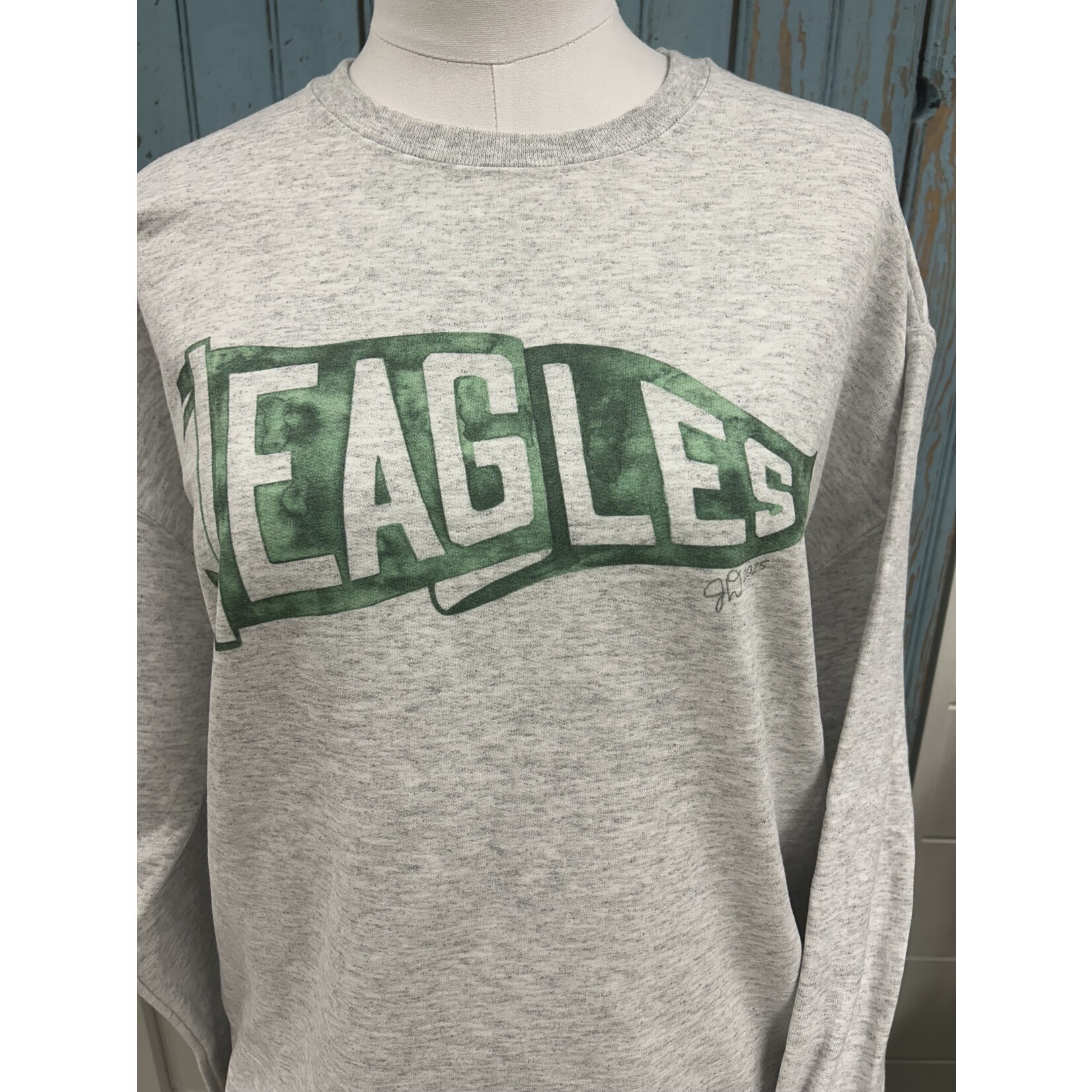 Copper Owl CO Eagles Pennant Crewneck