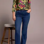 Tribal Audrey Hugging Straight Crop Jeans