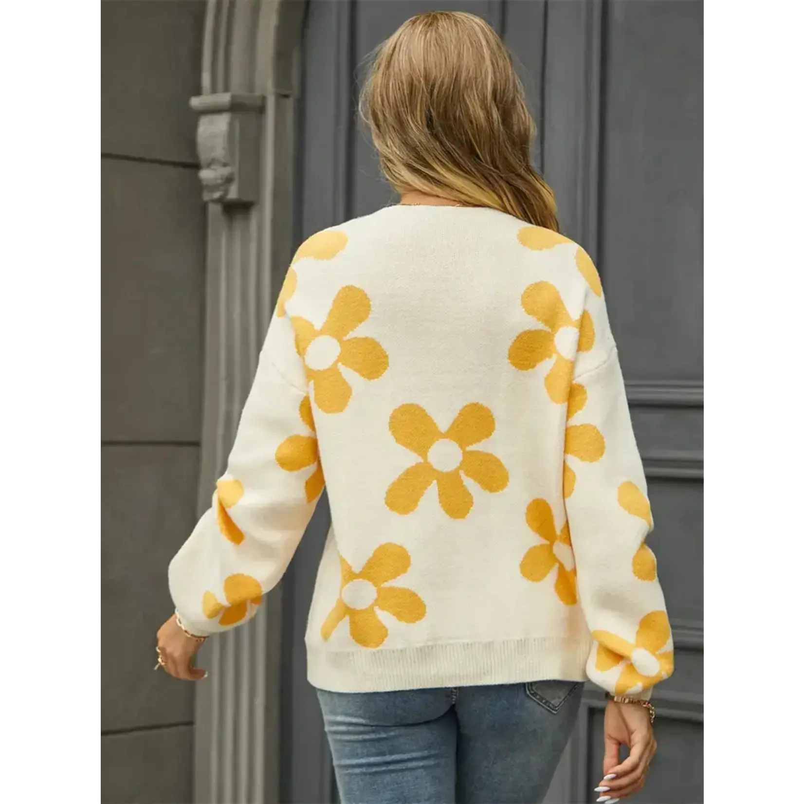 HIDDENBRAND HB Pullover Floral Sweater
