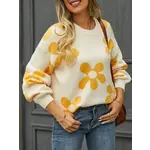 HIDDENBRAND Pullover Floral Sweater