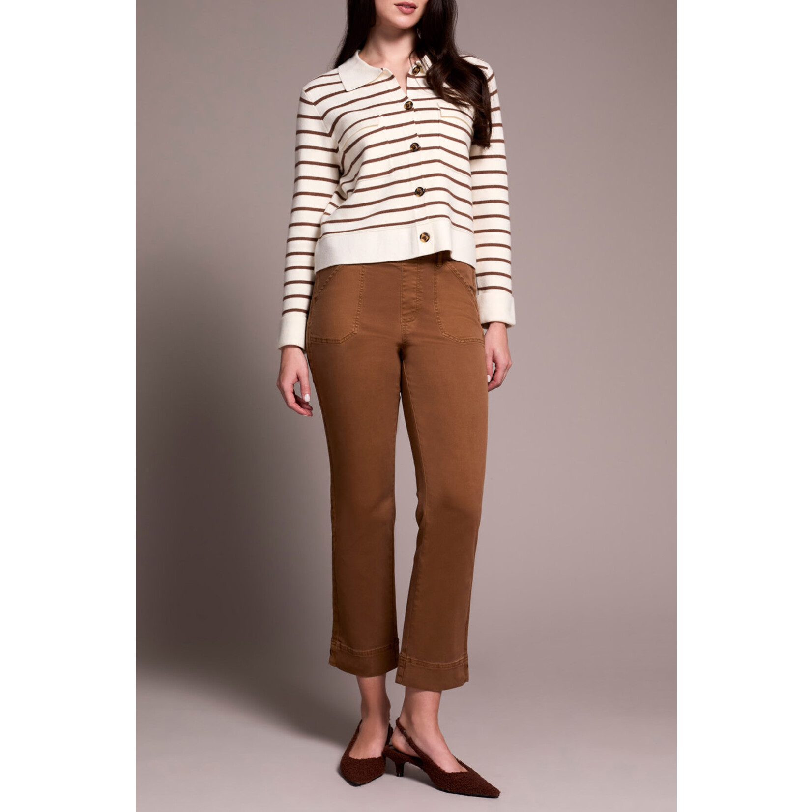 Tribal T Pull On Ankle Pant w/ Side Leg