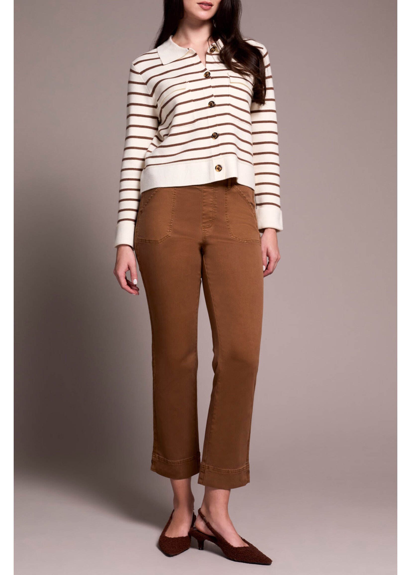 Tribal T Pull On Ankle Pant w/ Side Leg