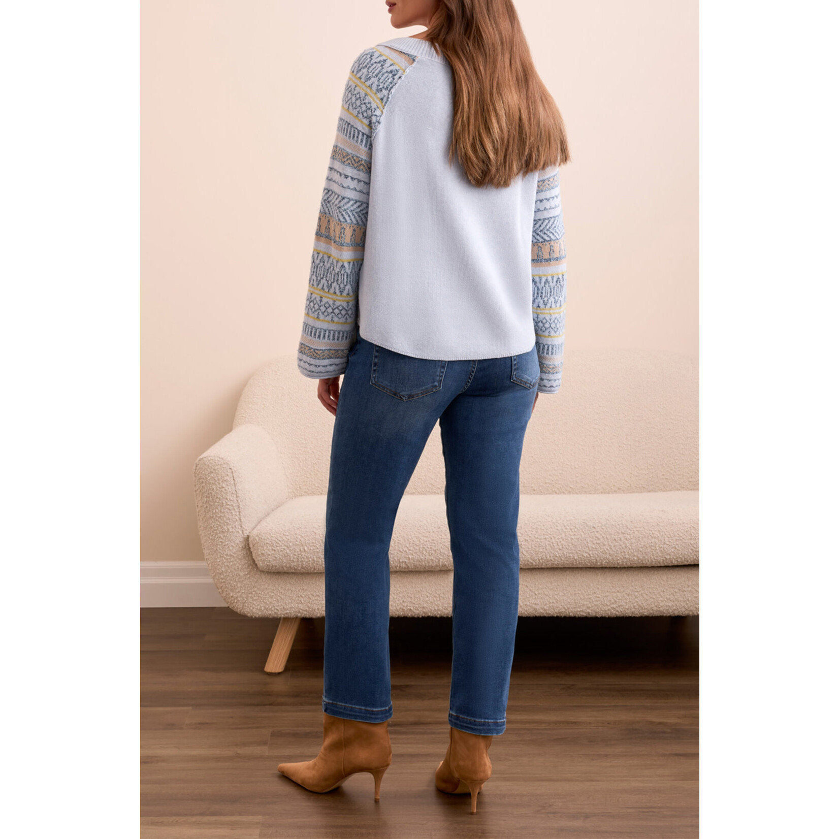 Tribal T L/S Scoop Neck Sweater