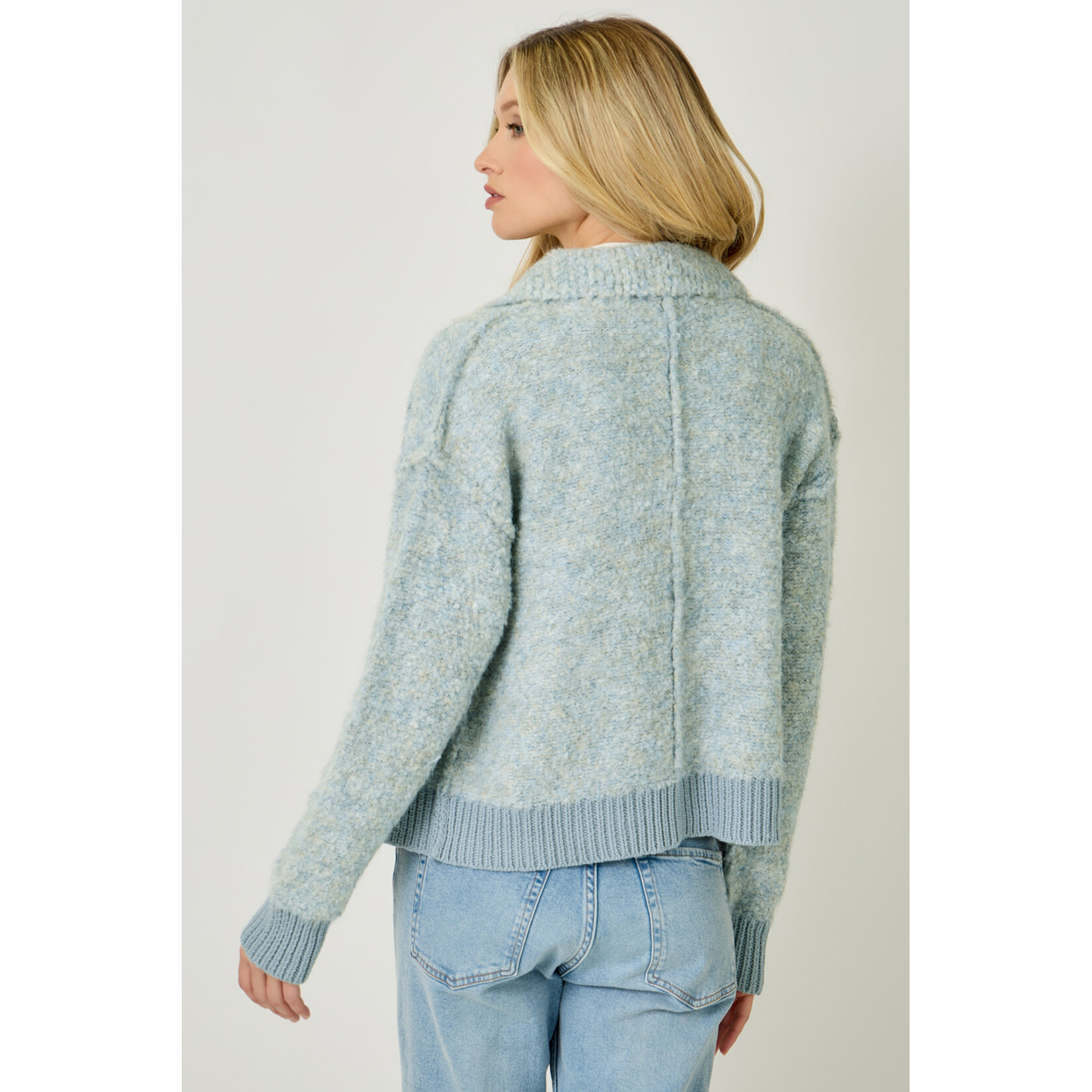 Mystree Mst Zip-Up Sweater Jacket