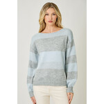Mystree Color Blocked Sequins Sweater