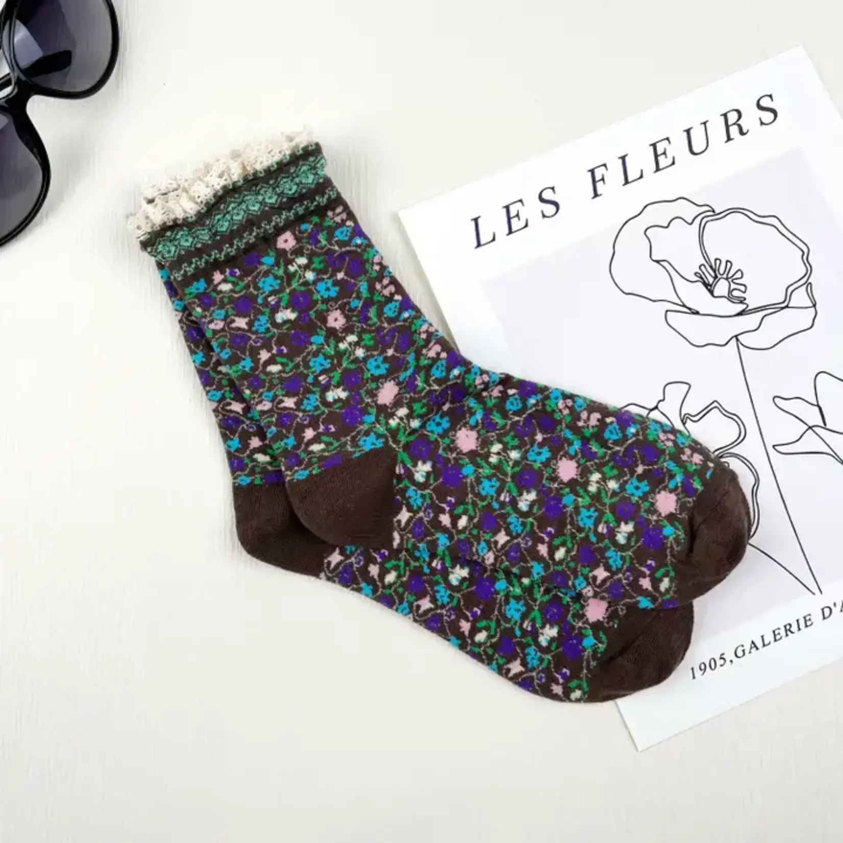 mildstyles MS Retro Floral Lace Sock
