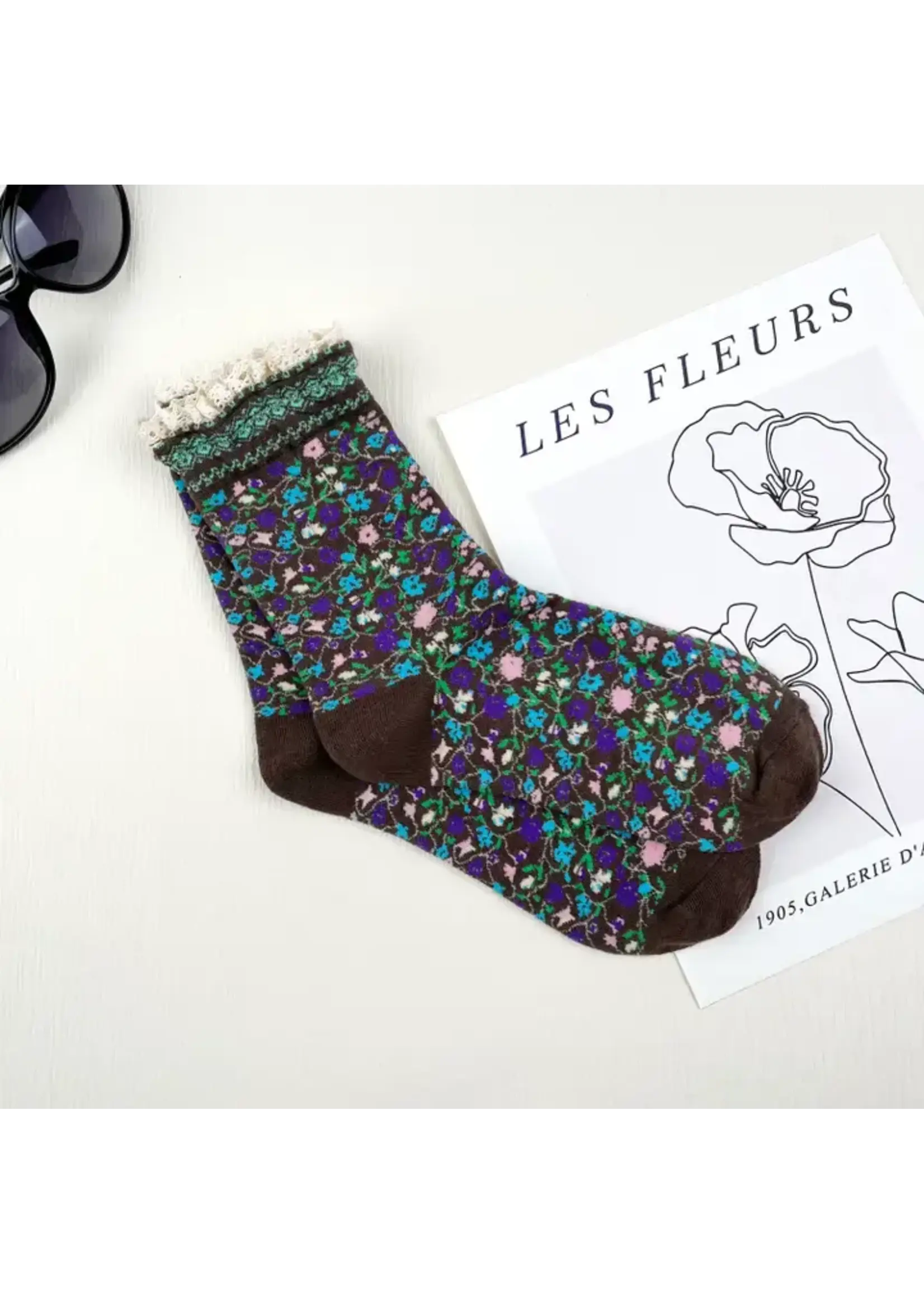 mildstyles MS Retro Floral Lace Sock