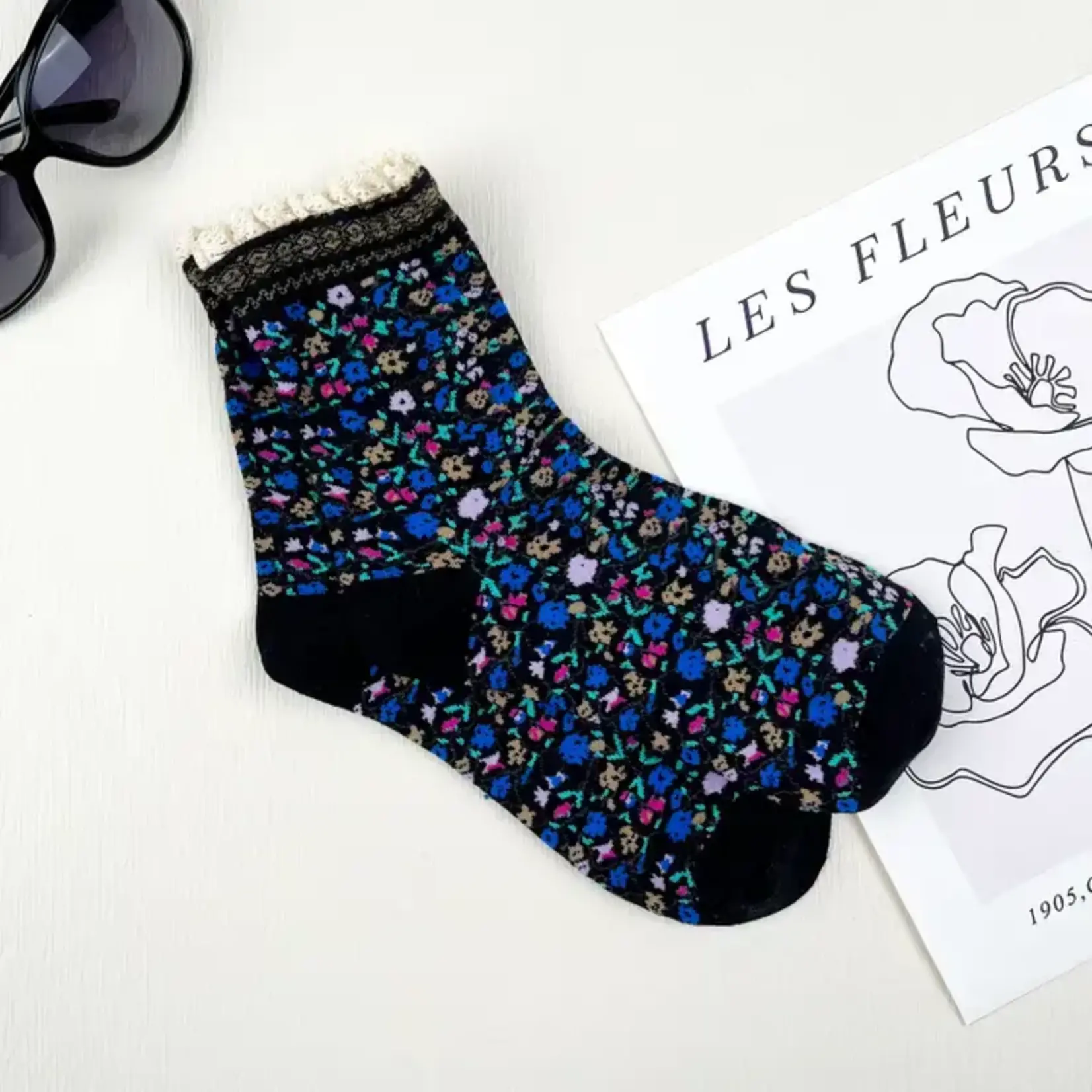 mildstyles MS Retro Floral Lace Sock