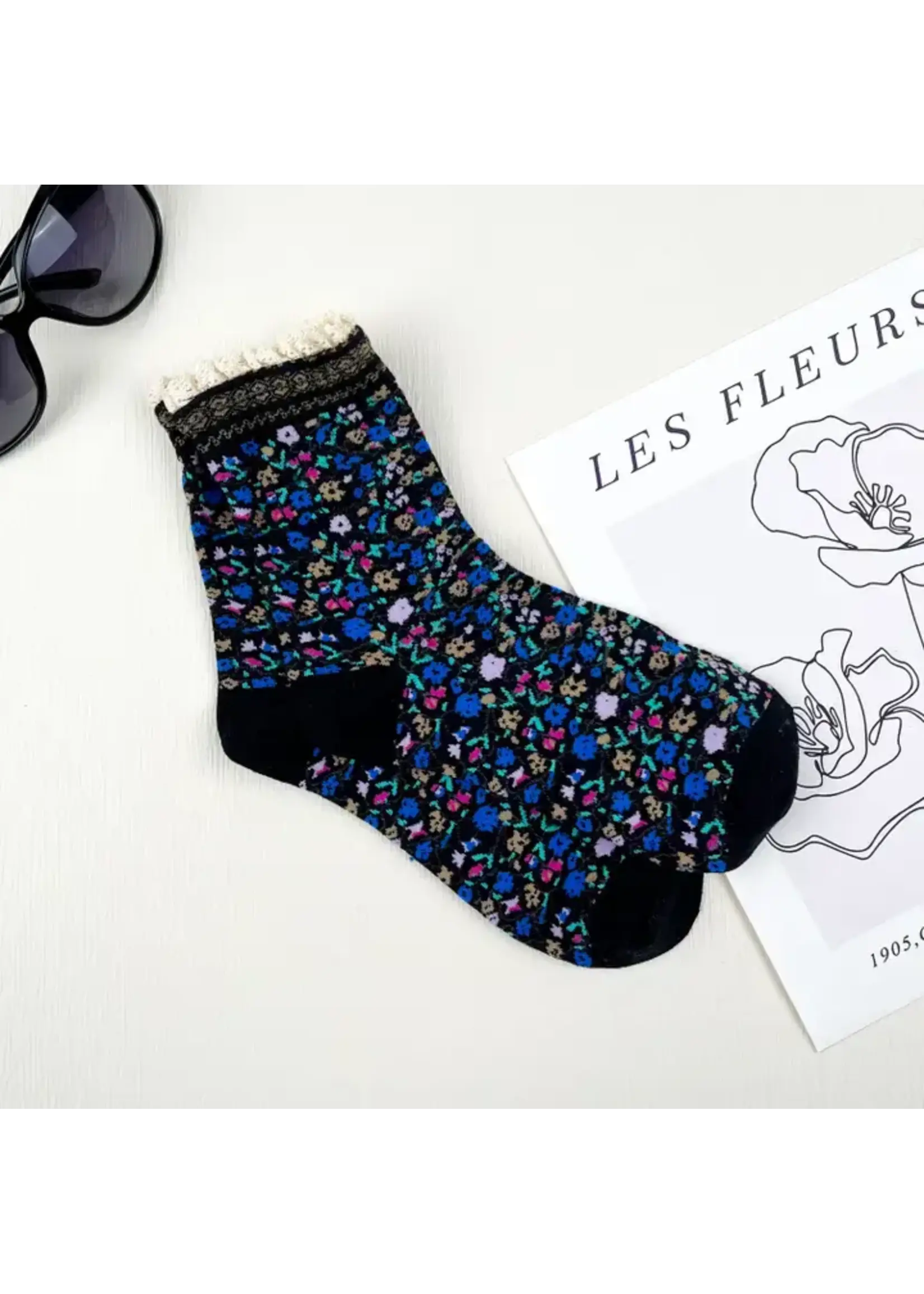 mildstyles MS Retro Floral Lace Sock