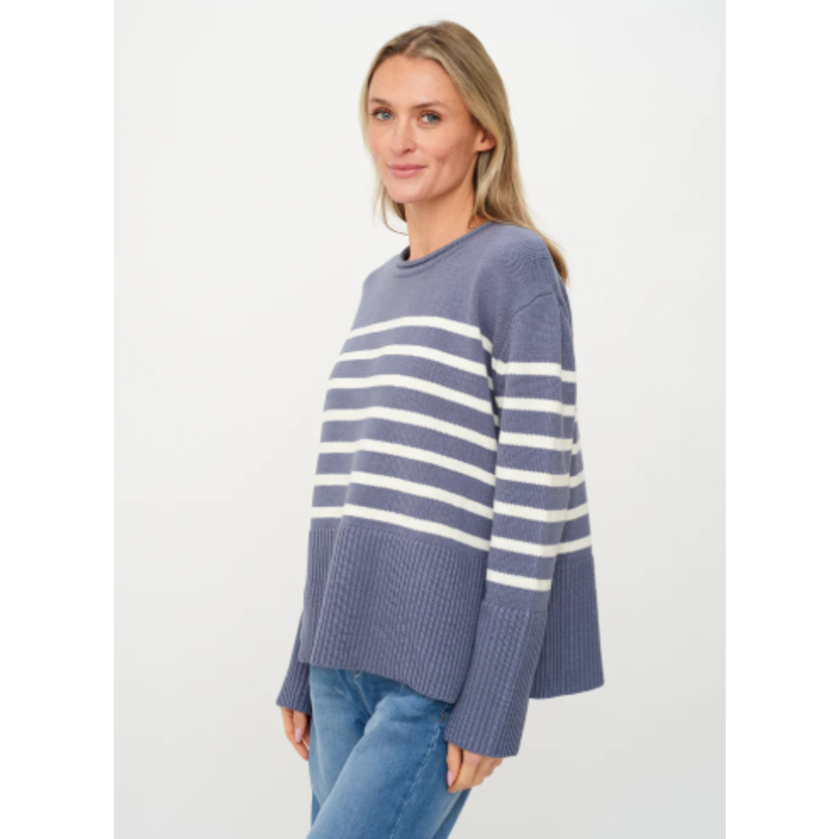 Six Fifty SF Striped Crew Sweater