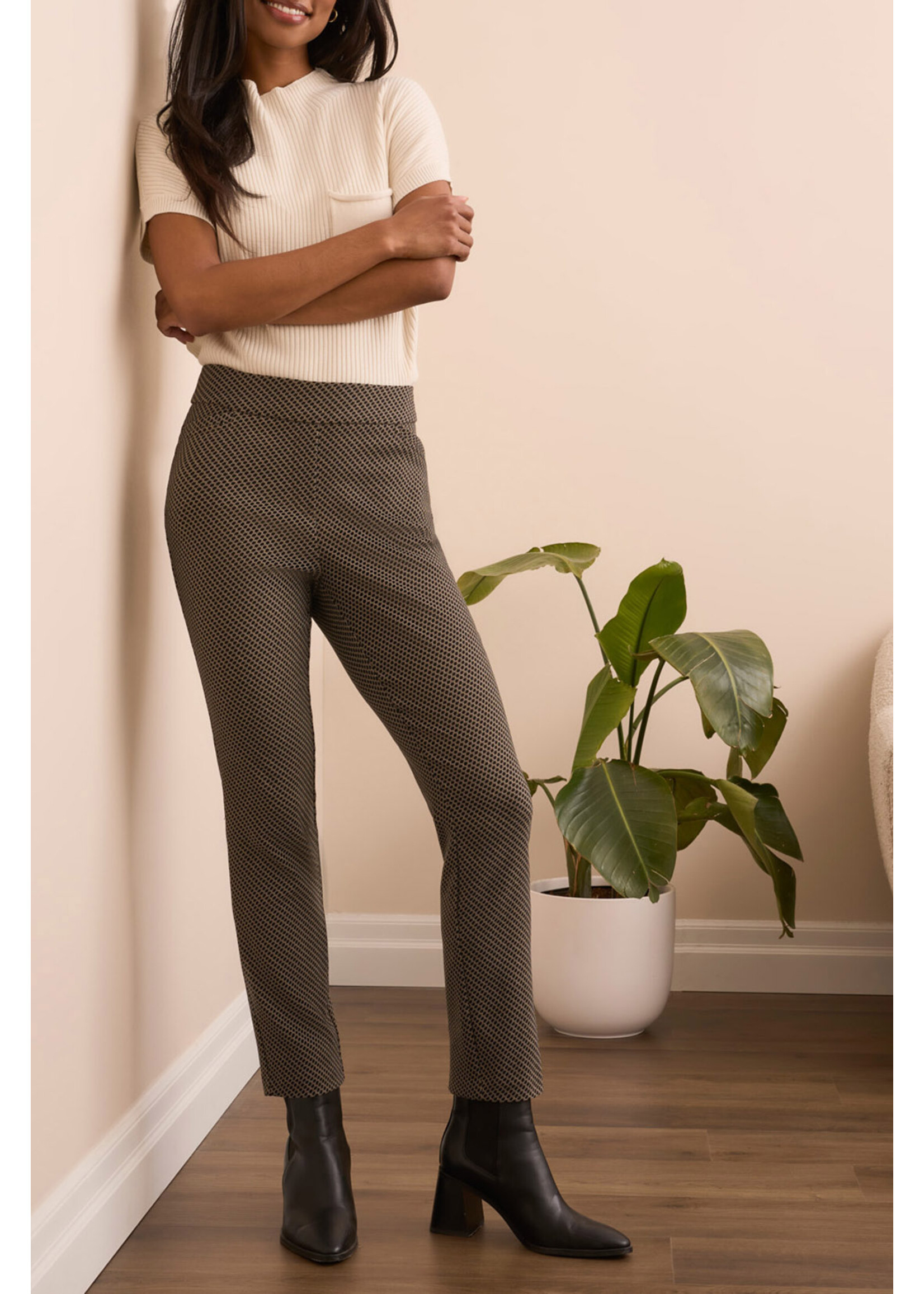 Tribal T Black printed Pull on Pant