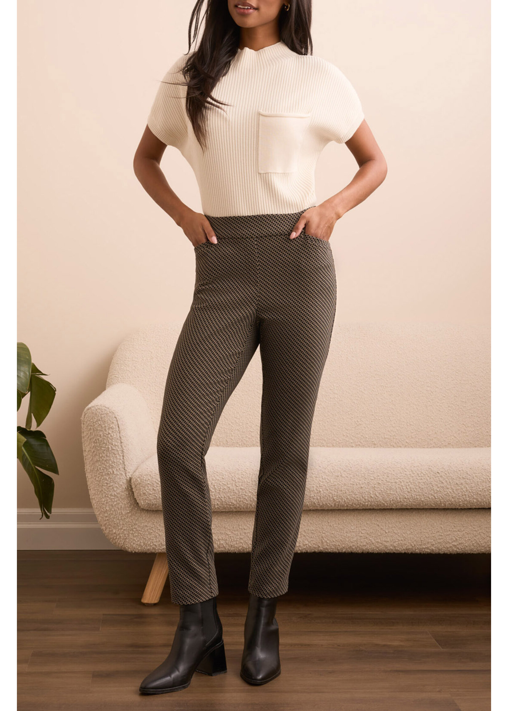 Tribal T Black printed Pull on Pant