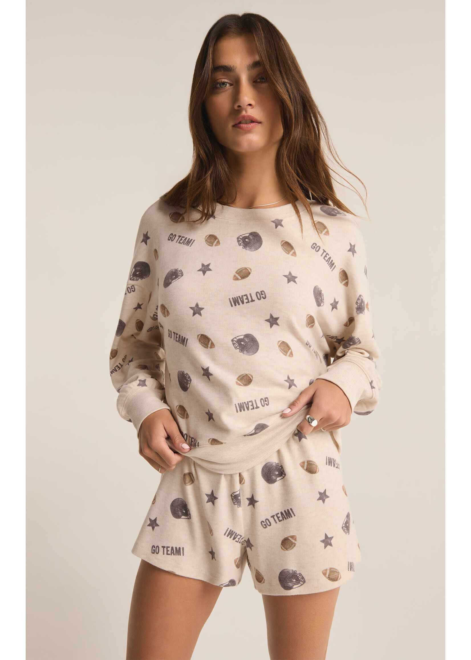 Z Supply ZS Football Star L/S Top