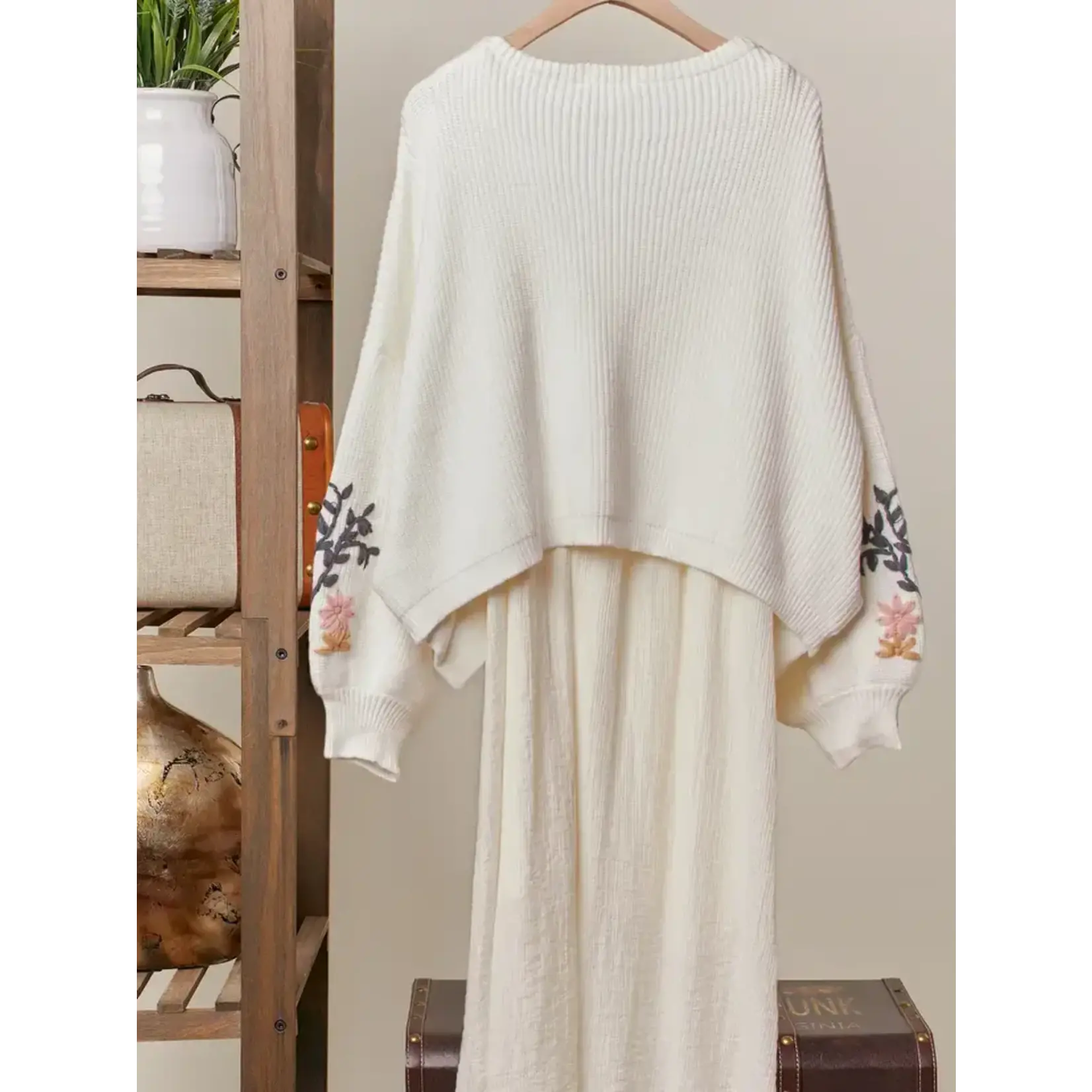 Mello Mello Floral Patchwork Cardigan