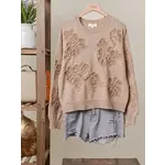Mello Embroidered Floral Sweater