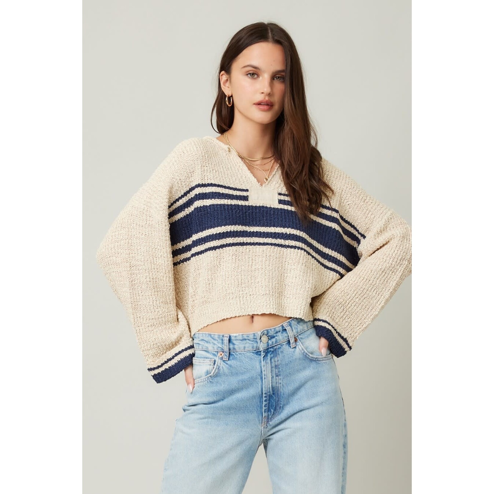 Illa Illa Illa Stripe Patch Sweater