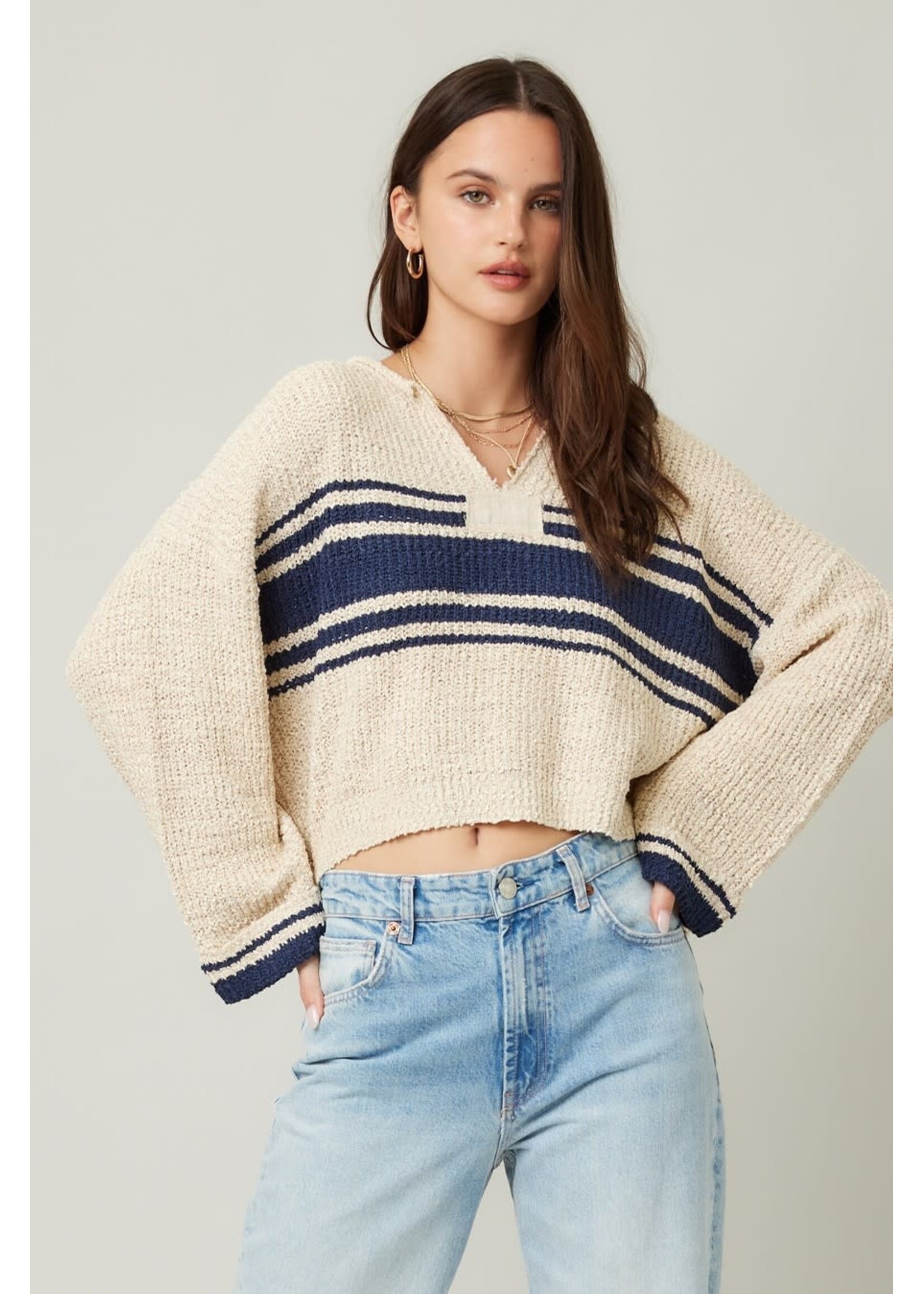 Illa Illa Illa Stripe Patch Sweater