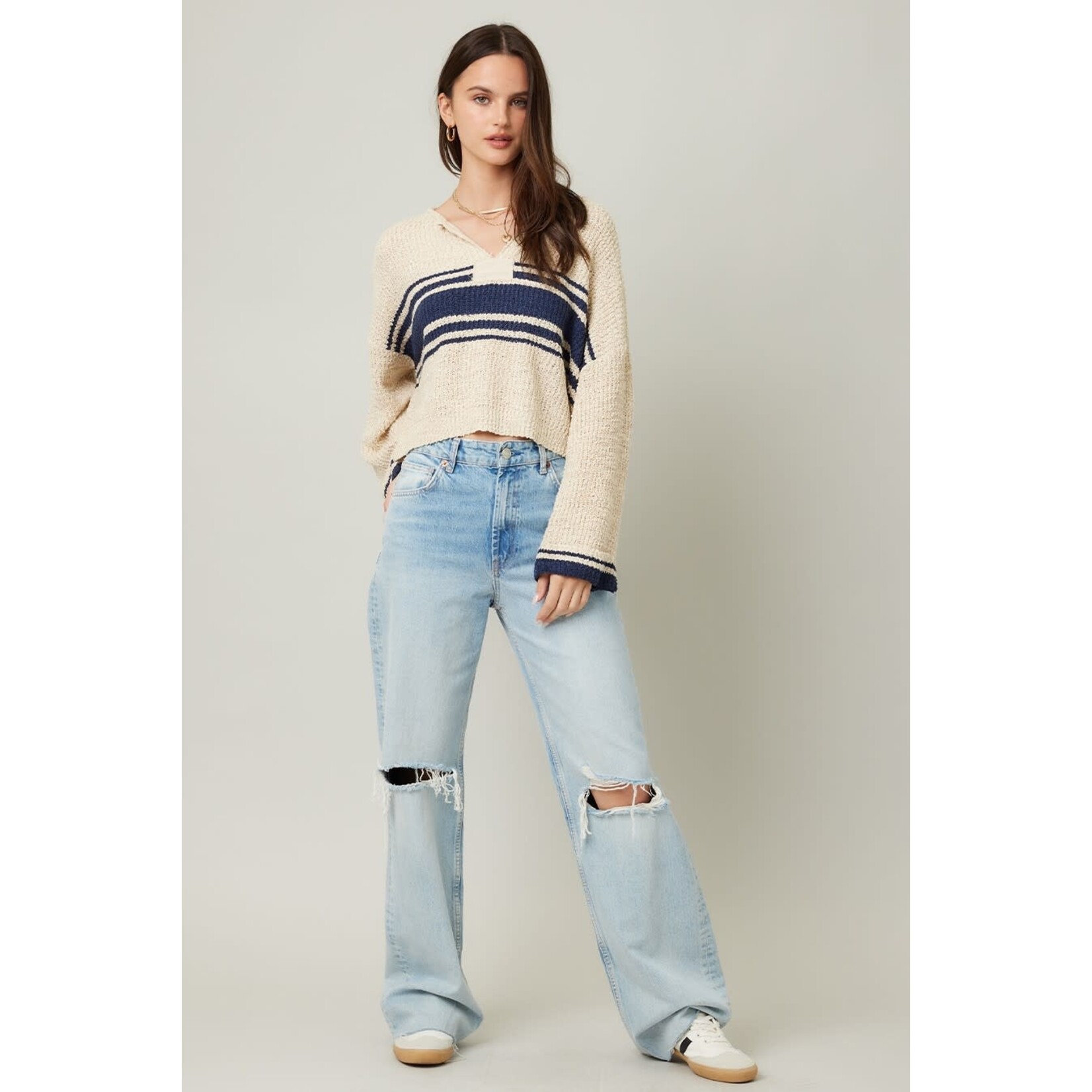 Illa Illa Illa Stripe Patch Sweater