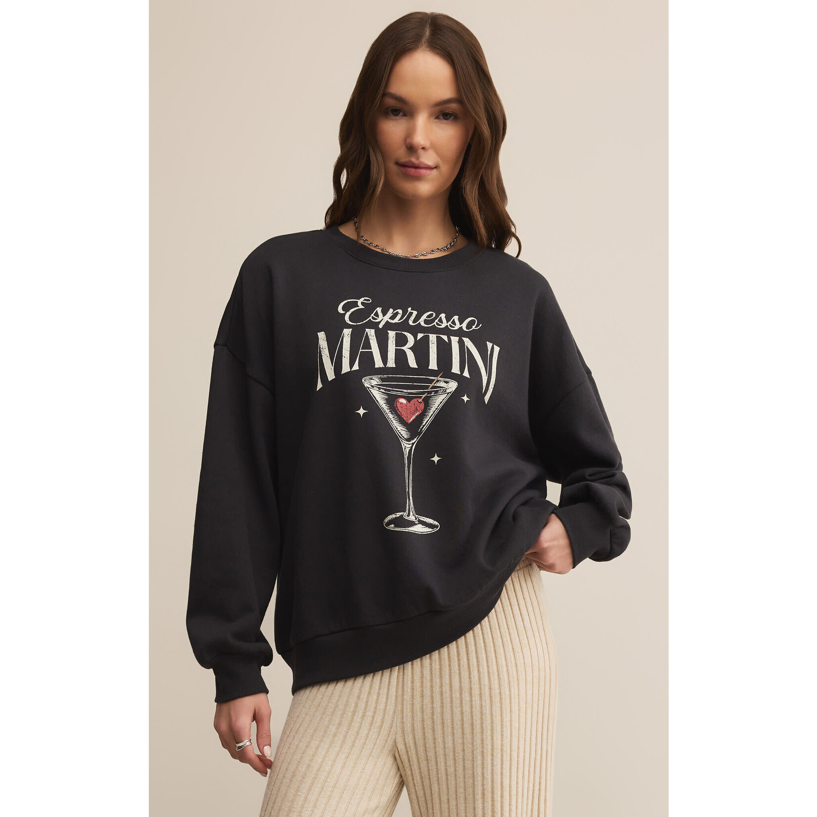 Z Supply ZS Oversized Martini Sweatshirt