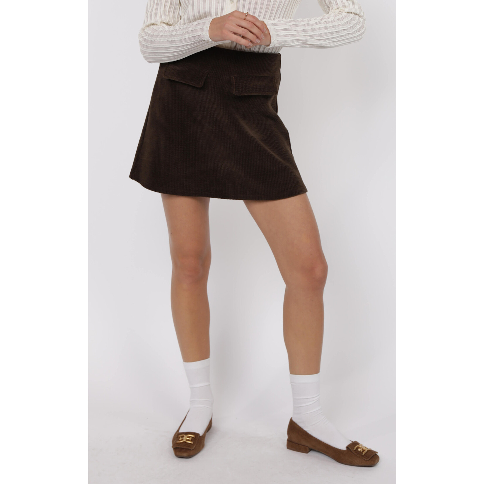 Sage The Label STL Mystique Mini Skirt W Faux Pockets