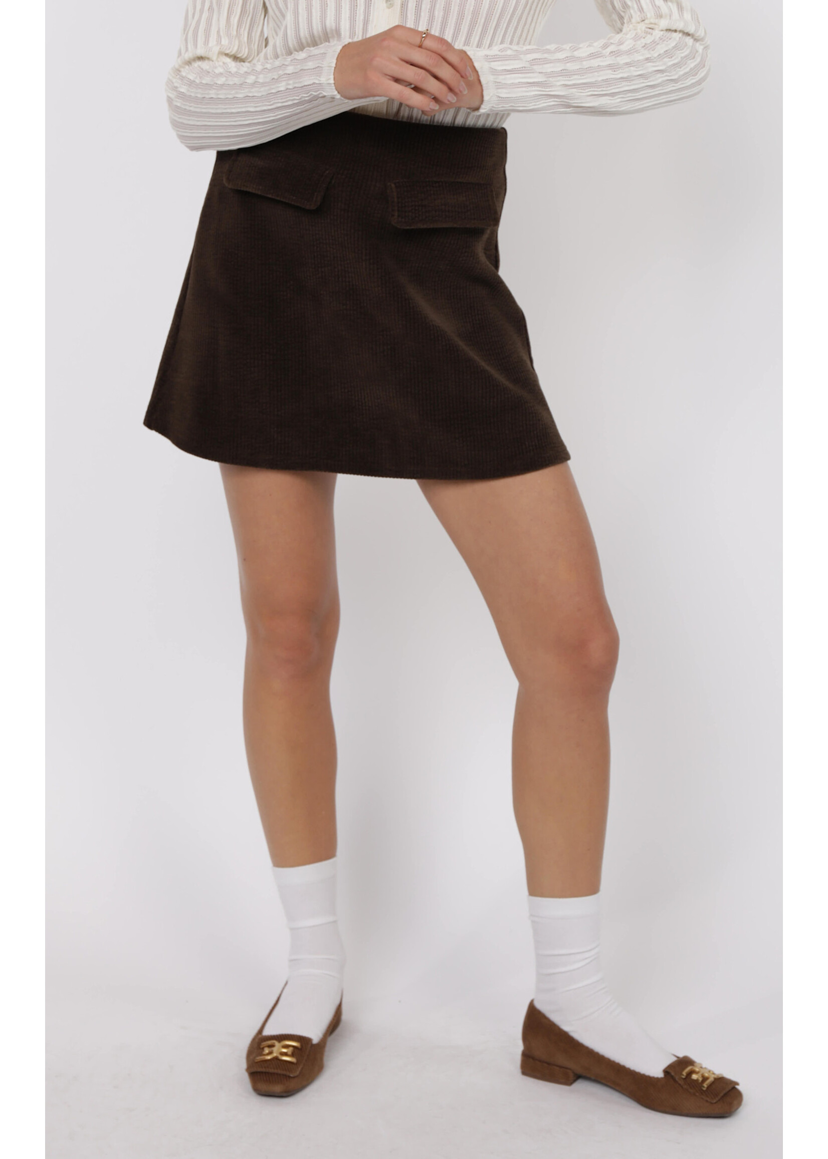 Sage The Label STL Mystique Mini Skirt W Faux Pockets