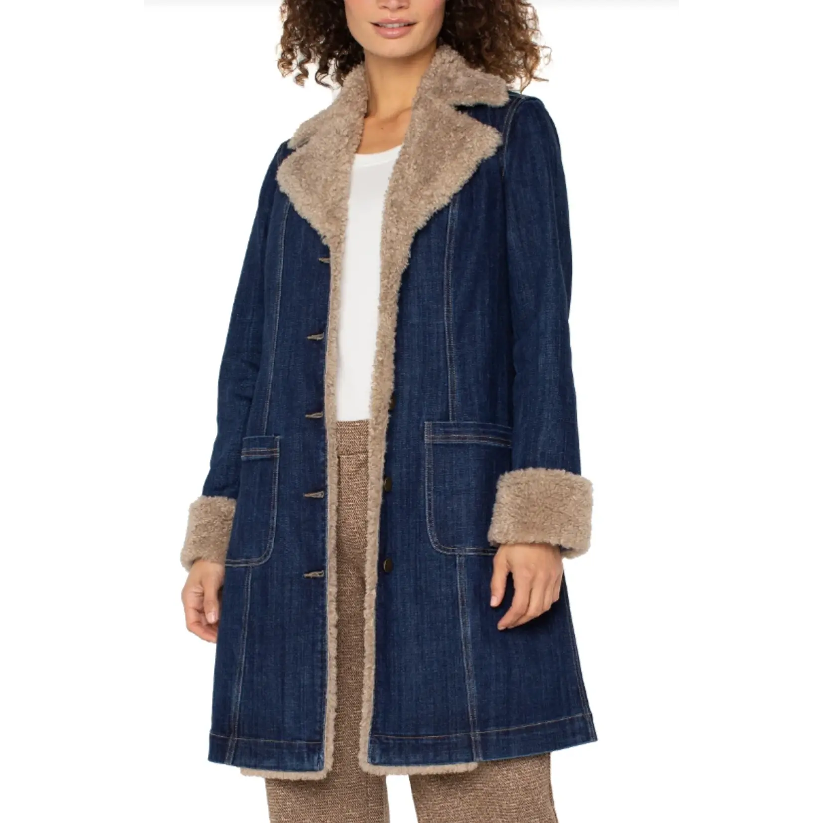 Liverpool LP Sherpa Trimmed Collar Jacket