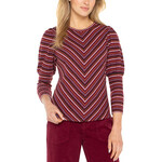 Liverpool 3/4 Juliette Slv Knit Top W Miter