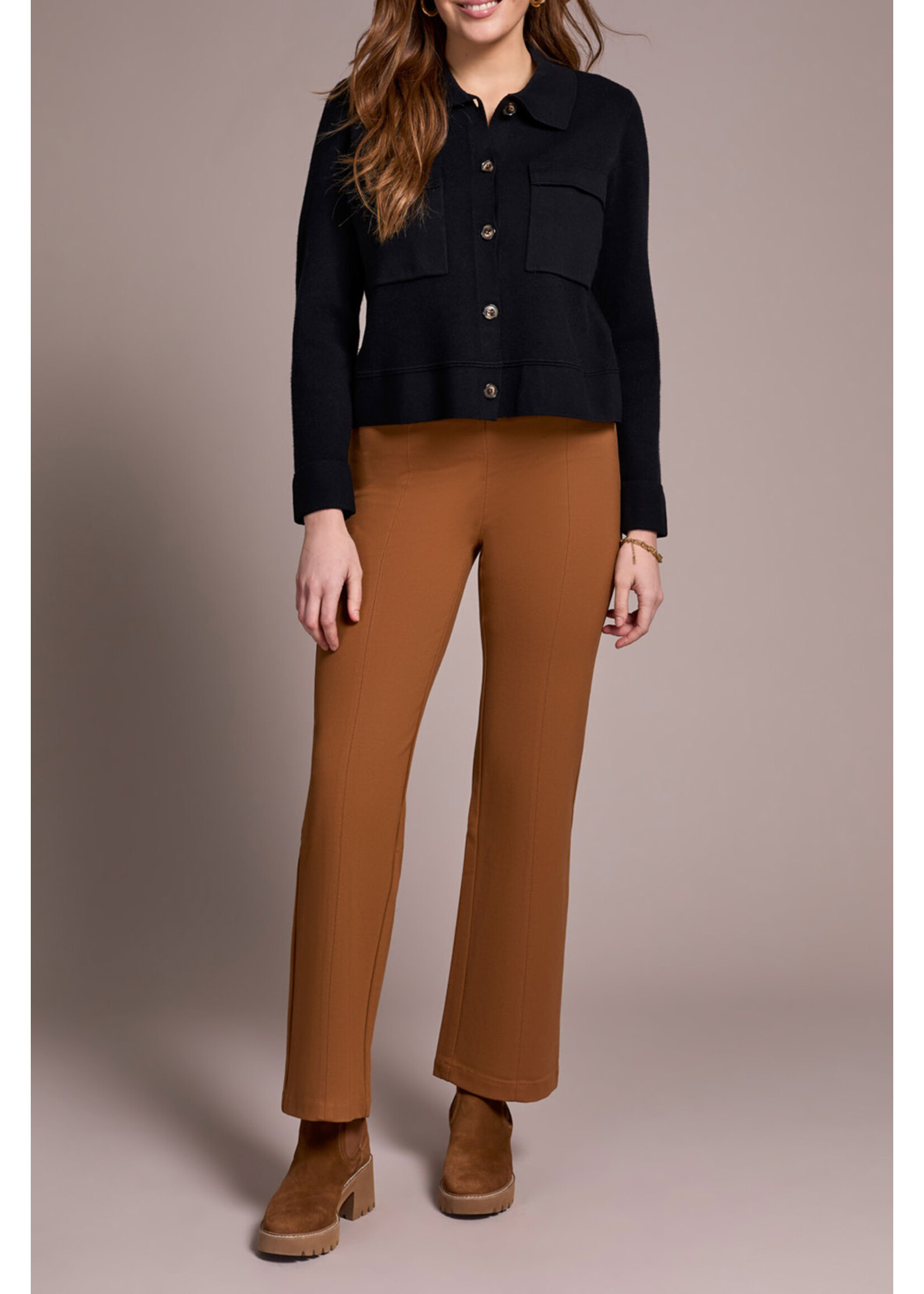 Tribal T Dbl Knit Collared Swearer Cardi