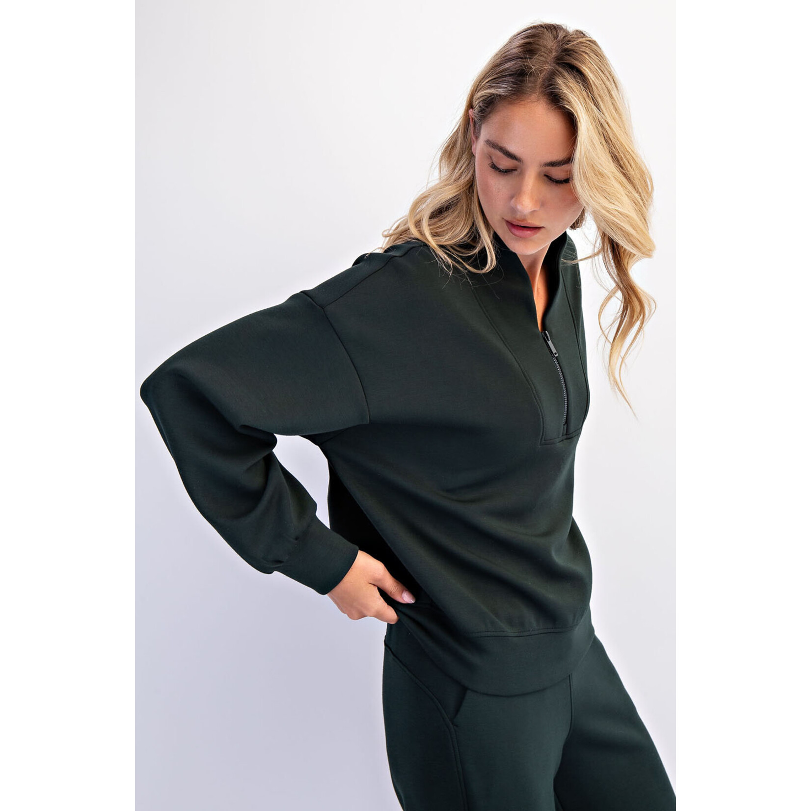 Rae Mode RM Modal Scuba V-Neck Jacket