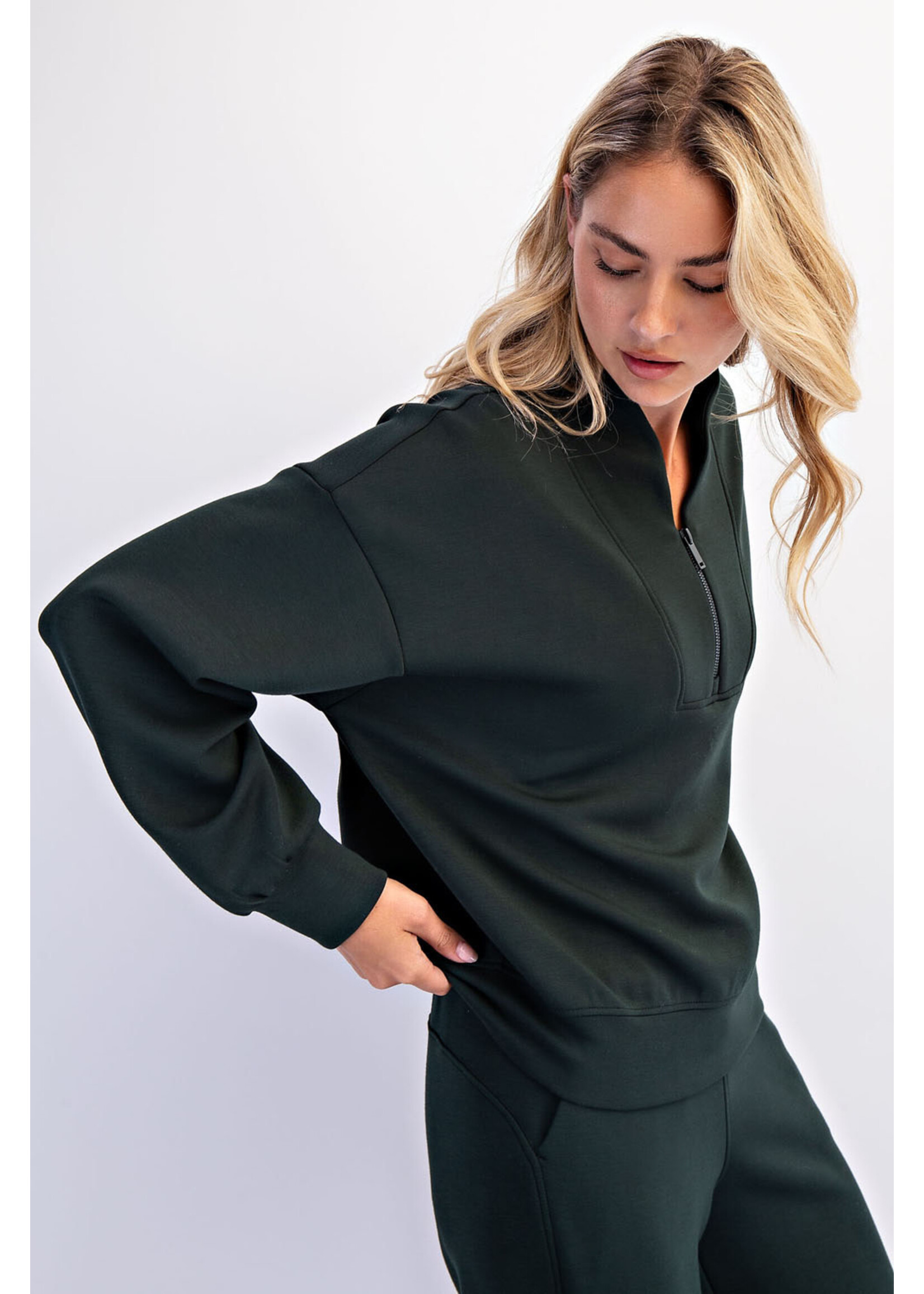 Rae Mode RM Modal Scuba V-Neck Jacket