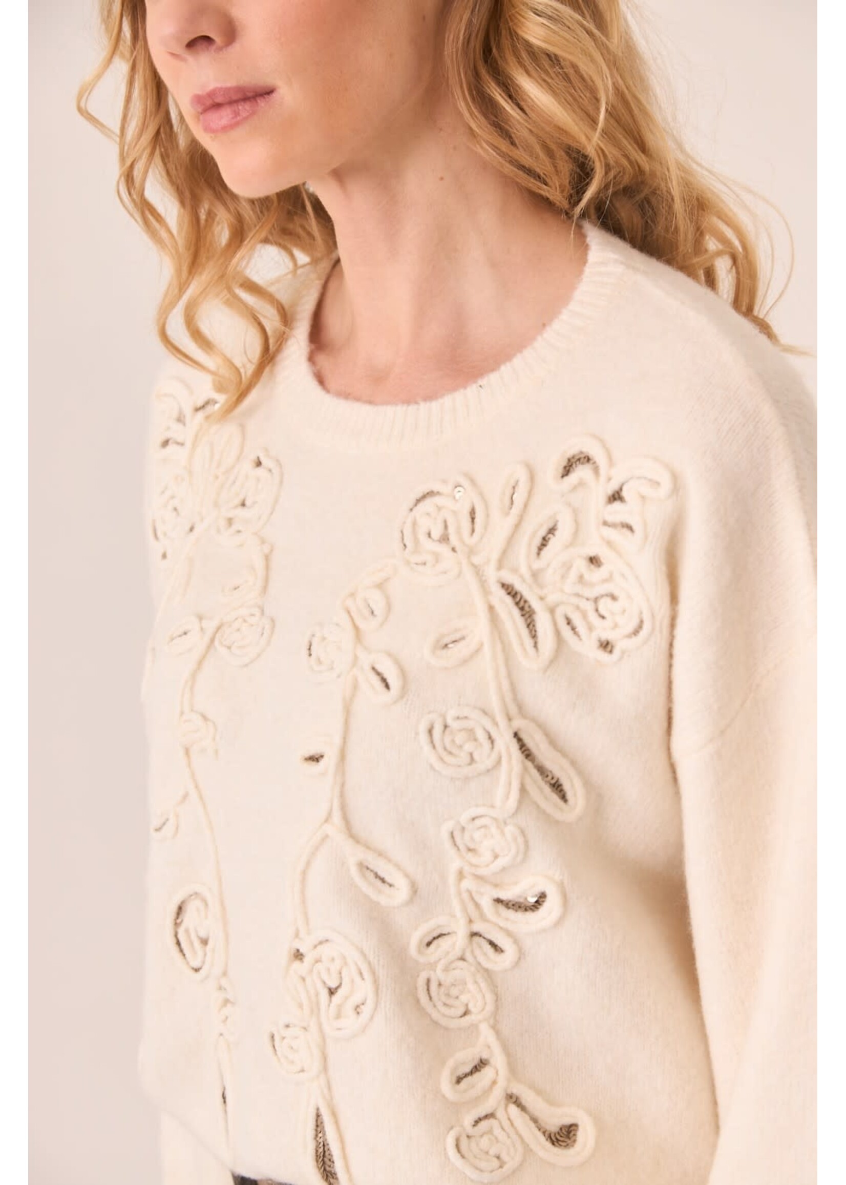 NKN Nekane NKN Floral Embroidered Sweater