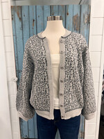 By together Cheetah Print Cardi Top