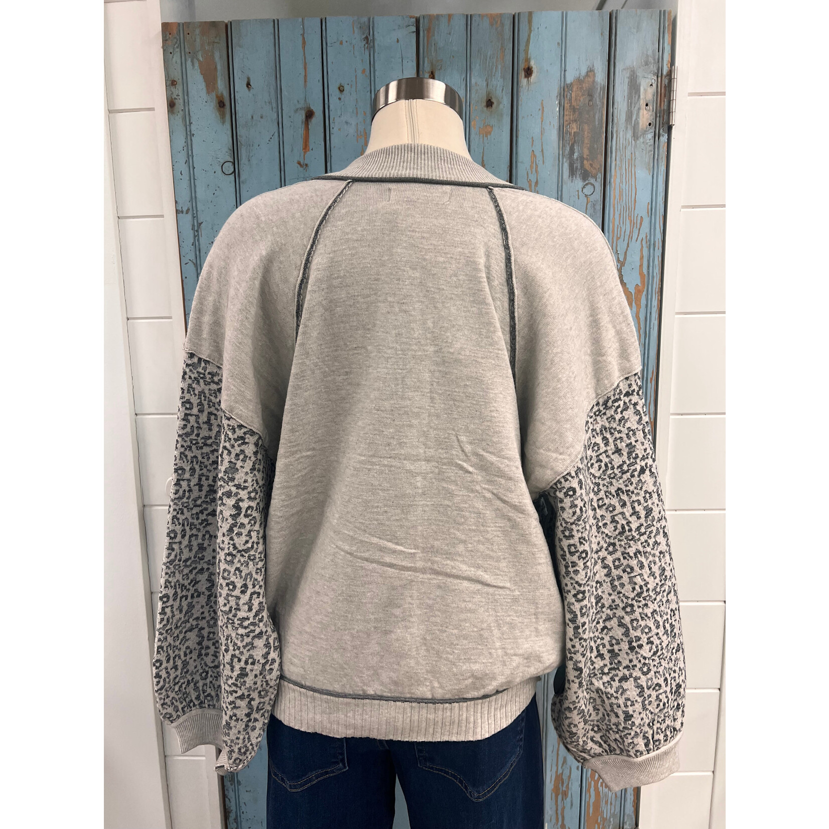 By together BT Cheetah Print Cardi Top