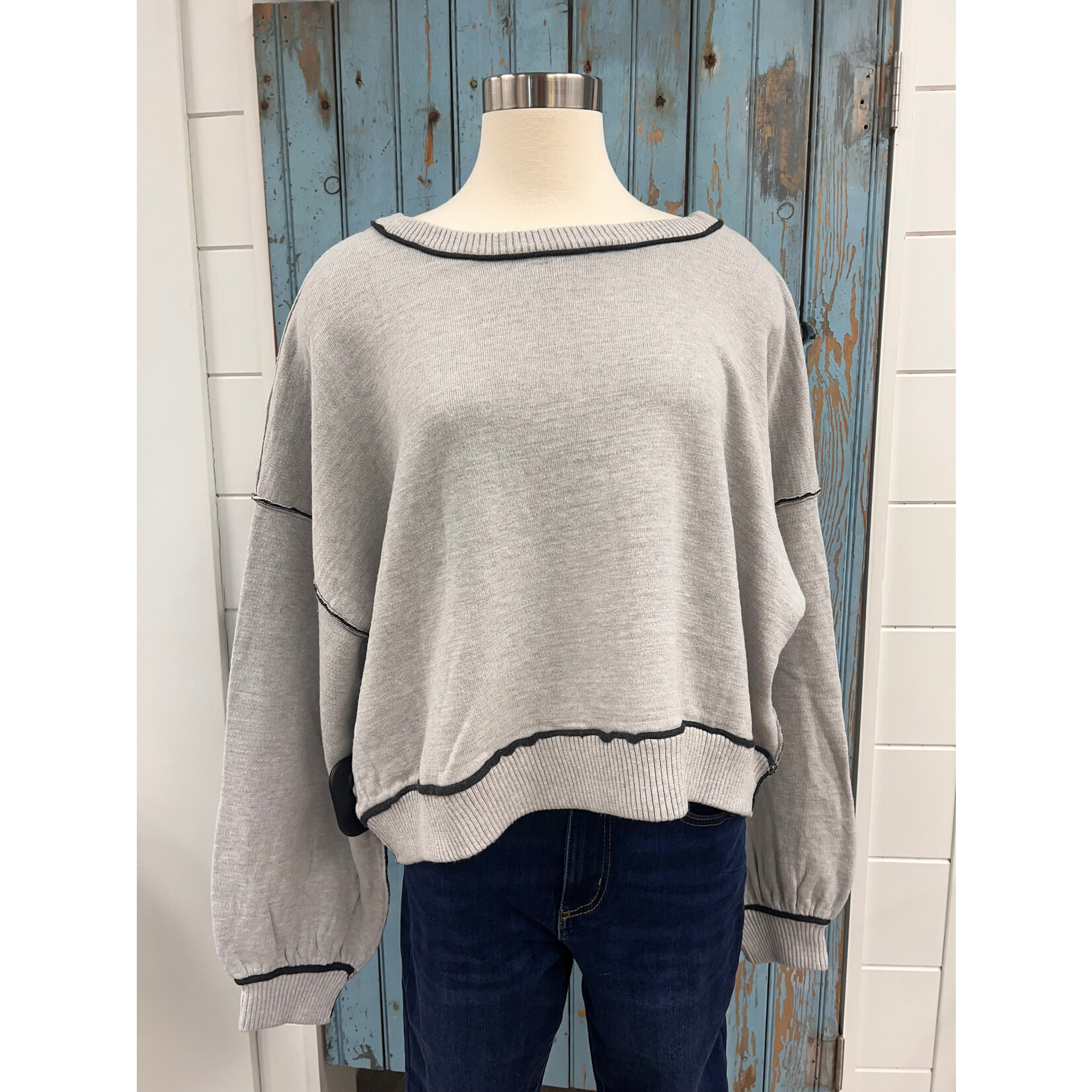 By together BT Marina Contrast Seam Pullover