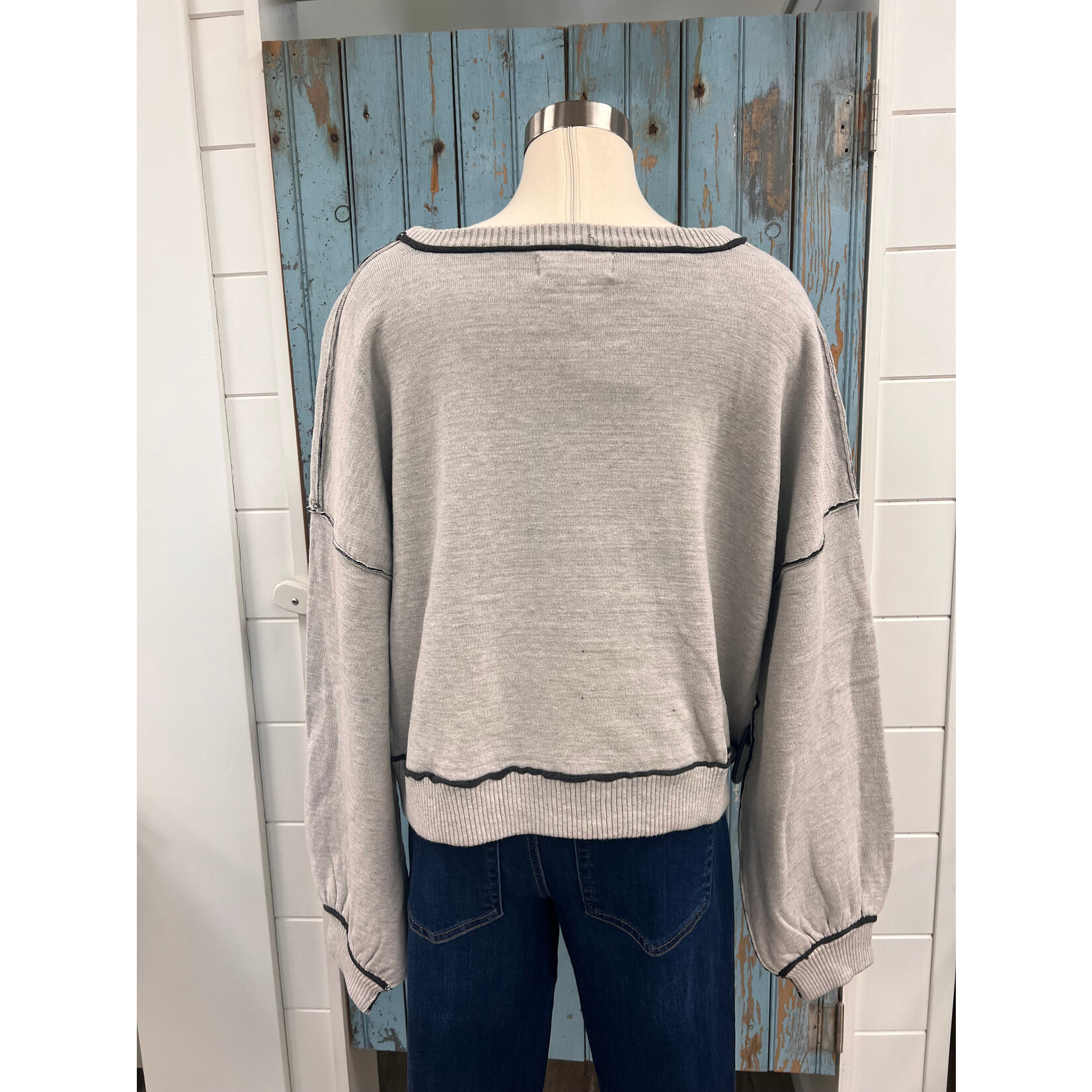 By together BT Marina Contrast Seam Pullover