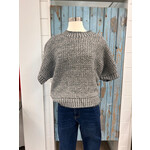 Tribal Crew Neck Cap Slv Sweater