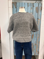 Tribal Crew Neck Cap Slv Sweater