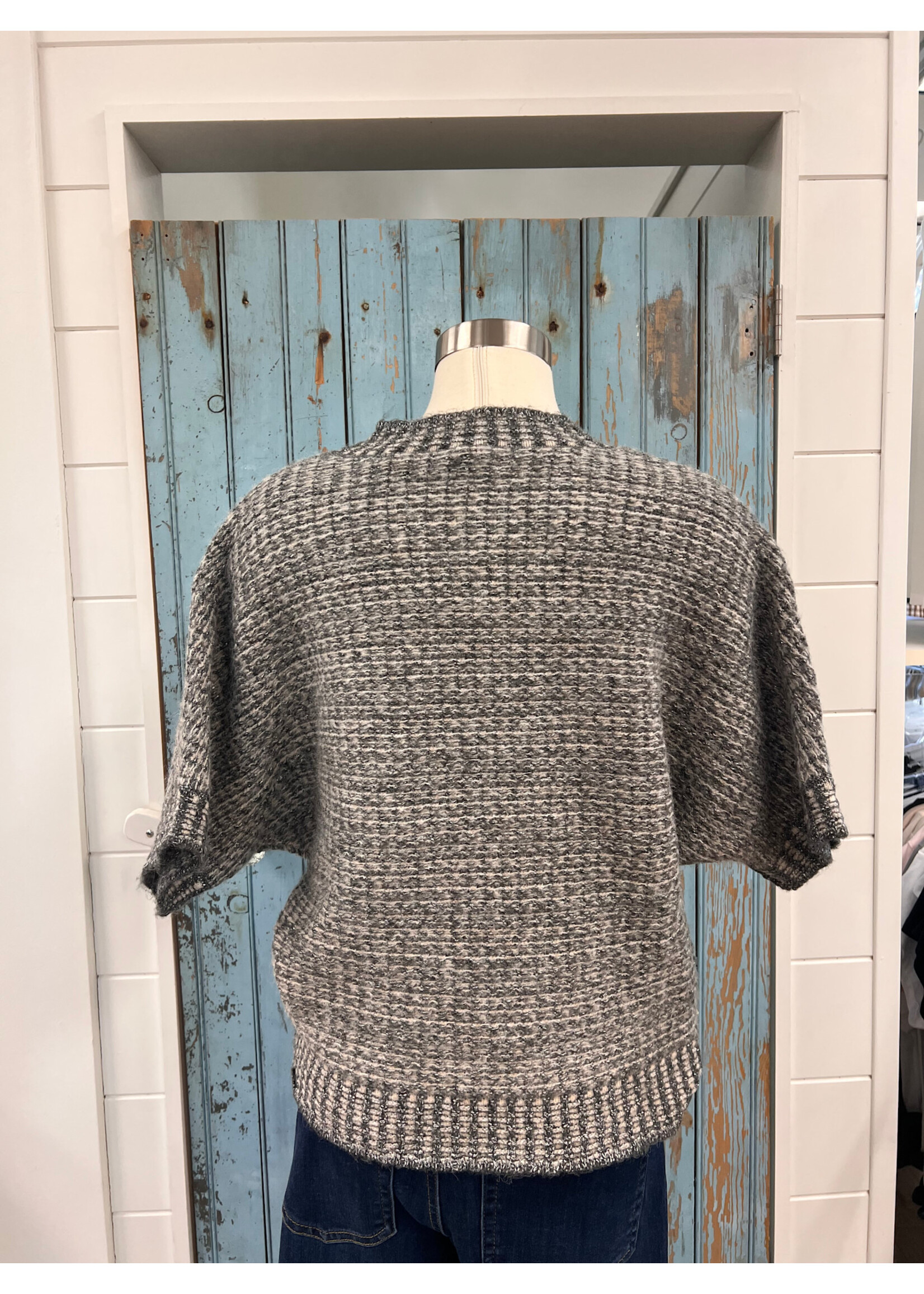 Tribal T Crew Neck Cap Slv Sweater