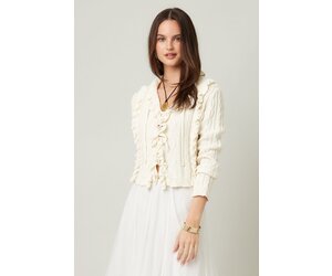 Illa Ruffle Trim Knit Sweater - Wink Boutiques
