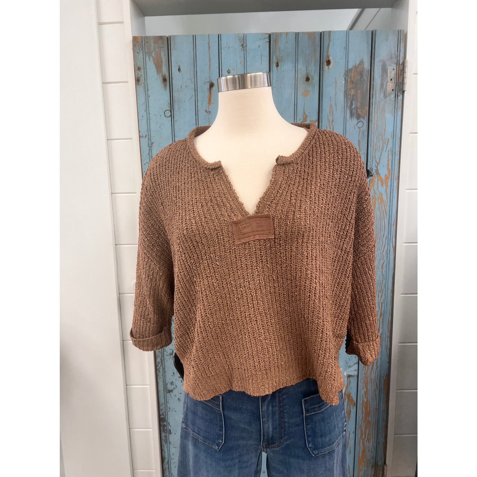 Illa Illa Illa 3/4 Cropped Sweater